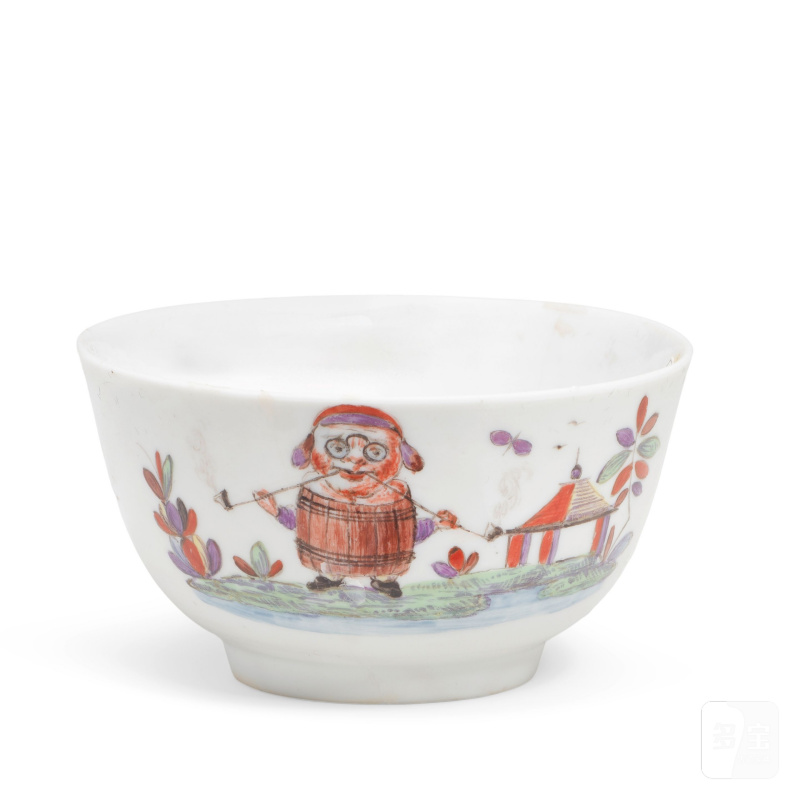 A very rare Venetian cup, possibly Hewelcke factory, circa 1760 - 图3